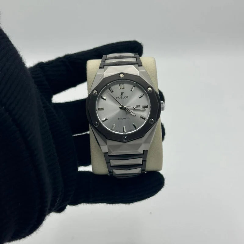 Hublot Diamond Cut Silver dial